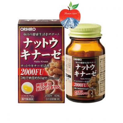 Viên uống ngừa đột quỵ Nattokinase 2000FU Orihiro Nhật Bản 